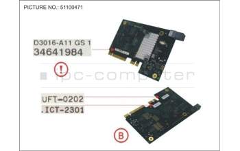 Fujitsu PY SAS RAID MEZZ CARD 6GB para Fujitsu Primergy BX2560 M2
