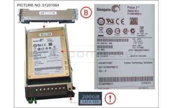 Fujitsu SSD SATA 6G 200GB MLC HOT P 2.5\' EP MAIN para Fujitsu Primergy RX300 S8