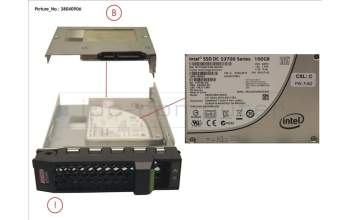 Fujitsu SSD SATA 6G 100GB MAIN 3.5\' H-P EP para Fujitsu Primergy RX2540 M1