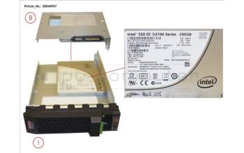 Fujitsu SSD SATA 6G 200GB MAIN 3.5\' H-P EP para Fujitsu Primergy RX2540 M1
