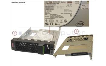 Fujitsu SSD SATA 6G 400GB MAIN 3.5\' H-P EP para Fujitsu Primergy RX2540 M1