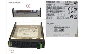 Fujitsu SSD SAS 12G 200GB MAIN 2.5\' H-P EP para Fujitsu Primergy RX2560 M2