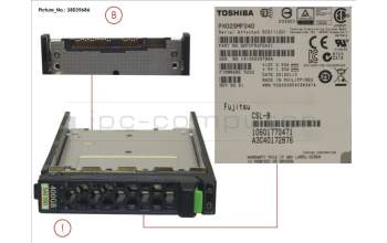 Fujitsu SSD SAS 12G 400GB MAIN 2.5\' H-P EP para Fujitsu Primergy RX2540 M1