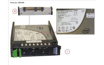 Fujitsu SSD SATA 6G 200GB MAIN 2.5\' H-P EP para Fujitsu Primergy RX300 S8