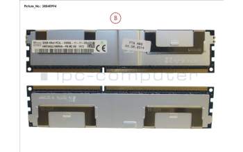 Fujitsu 32GB (1X32GB) 4RX4 L DDR3-1600 LR ECC para Fujitsu Primergy RX4770 M1