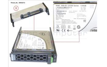 Fujitsu SSD SATA 6G 120GB READ-INTEN 2.5\' H-P EP para Fujitsu Primergy RX1330 M2