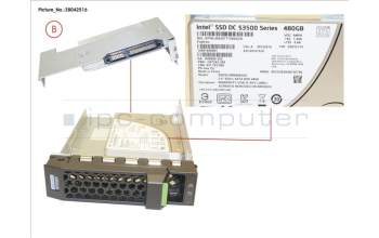 Fujitsu SSD SATA 6G 480GB READ-INTEN 3.5\' H-P EP para Fujitsu Primergy RX2530 M2