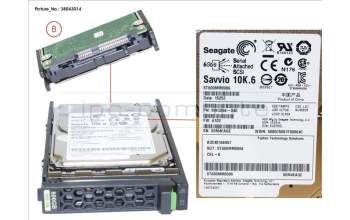 Fujitsu HD SAS 6G 600GB 10K HOT PL 2.5\' EP para Fujitsu Primergy RX2560 M1