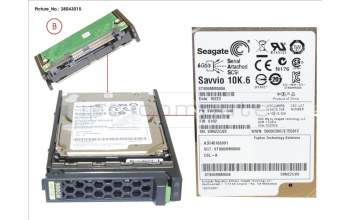 Fujitsu HD SAS 6G 900GB 10K HOT PL 2.5\' EP para Fujitsu Primergy RX2560 M1