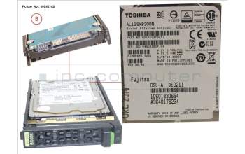 Fujitsu HD SAS 6G 300GB 15K HOT PL 2.5\' EP para Fujitsu Primergy CX2550 M2
