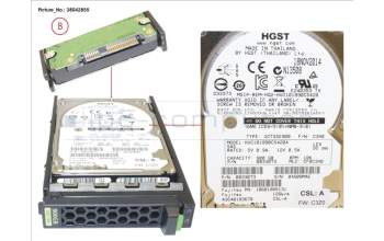 Fujitsu HD SAS 12G 900GB 10K 512E HOT PL 2.5\' EP para Fujitsu Primergy RX1330 M2