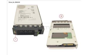 Fujitsu HD SAS 12G 14TB 7.2K 512E HOT PL 3.5\" BC para Fujitsu Primergy RX2520 M5