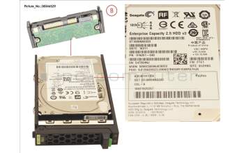 Fujitsu Fujitsu HD SAS 12G 1TB 7.2K HOT PL 2.5 BC 512e para Fujitsu Primergy RX1330 M2