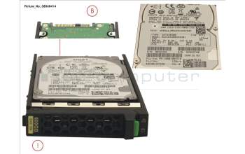 Fujitsu HD SAS 12G 600GB 10K 512N SED H-PL 2.5\' para Fujitsu Primergy TX1320 M3