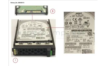 Fujitsu HD SAS 12G 1.8TB 10K 512E SED H-PL 2.5\' para Fujitsu Primergy CX2560 M4