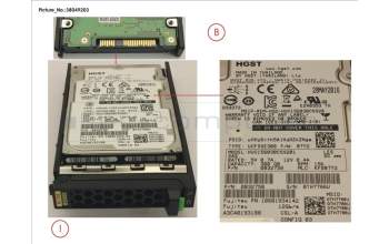 Fujitsu HD SAS 12G 300GB 15K 512N SED H-PL 2.5\' para Fujitsu Primergy RX2530 M4