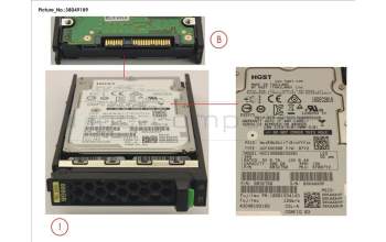 Fujitsu HD SAS 12G 600GB 15K 512N SED H-PL 2.5\' para Fujitsu Primergy RX1330 M2