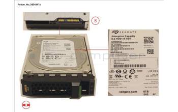 Fujitsu S26361-F5584-L600 HD SAS 12G 6TB 7.2K 512E SED H-PL 3.5\'