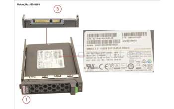 Fujitsu SSD SATA 6G 480GB MLC HP SFF EP MAIN 3.6 para Fujitsu Primergy RX2560 M2