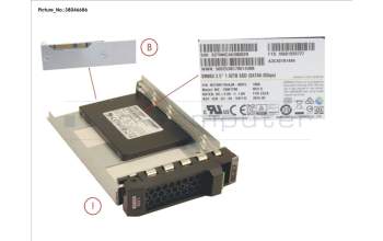 Fujitsu SSD SATA 6G 1.92TB MIXED-USE 3.5\' H-P EP para Fujitsu Primergy RX2530 M2