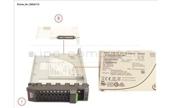 Fujitsu SSD SATA 6G 200GB WRITE-INT. 3.5\' H-P EP para Fujitsu Primergy RX1330 M2