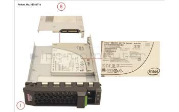 Fujitsu SSD SATA 6G 400GB WRITE-INT. 3.5\' H-P EP para Fujitsu Primergy BX2560 M2
