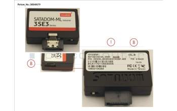 Fujitsu SSD SATA 6G 64GB DOM SLC N H-P para Fujitsu Primergy RX2530 M2