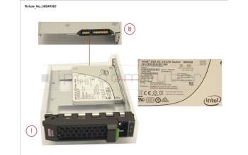 Fujitsu SSD SATA 6G 480GB READ-INT. 3.5\' H-P EP para Fujitsu Primergy RX2530 M2