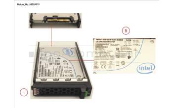 Fujitsu SSD PCIE3 1TB READ-INT. 2.5\' H-P LP para Fujitsu Primergy RX2530 M4