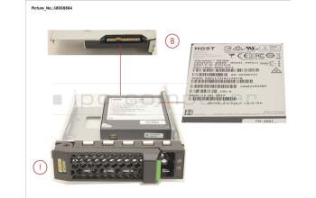 Fujitsu SSD SAS 12G 400GB MIXED-USE 3.5\' H-P EP para Fujitsu Primergy RX2540 M2