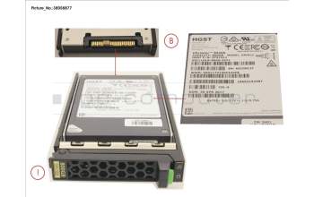 Fujitsu SSD SAS 12G 800GB MIXED-USE 2.5\' H-P EP para Fujitsu PrimeQuest 3800E