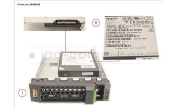 Fujitsu SSD SAS 12G 480GB READ-INT. 3.5\' H-P EP para Fujitsu Primergy RX2540 M2