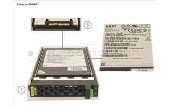Fujitsu SSD SAS 12G 480GB READ-INT. 2.5\' H-P EP para Fujitsu Primergy RX2540 M4