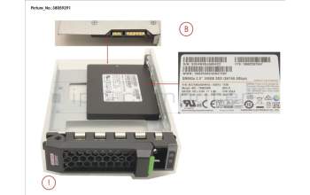 Fujitsu SSD SATA 6G 240GB MIXED-USE 3.5\' H-P EP para Fujitsu Primergy RX2530 M2
