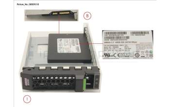 Fujitsu SSD SATA 6G 480GB MIXED-USE 3.5\' H-P EP para Fujitsu Primergy TX1330 M4