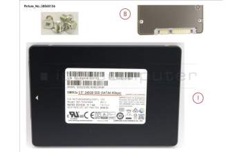 Fujitsu SSD SATA 6G 240GB MIX-USE 2.5\' N H-P EP para Fujitsu Primergy RX2560 M2