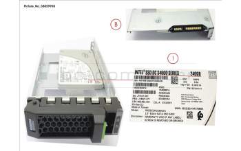Fujitsu SSD SATA6G 240GB MIXED-USE 3.5\' HP S4600 para Fujitsu Primergy RX2510 M2