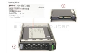 Fujitsu SSD SATA 6G 480GB READ-INT. 2.5\' H-P EP para Fujitsu Primergy BX2560 M2