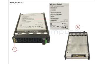 Fujitsu SSD SAS 12G 1.6TB MIXED-USE 2.5\' H-P EP para Fujitsu Primergy RX4770 M4