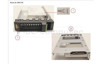 Fujitsu SSD SAS 12G 1.92TB READ-INT. 3.5\' H-P EP para Fujitsu Primergy RX2530 M4
