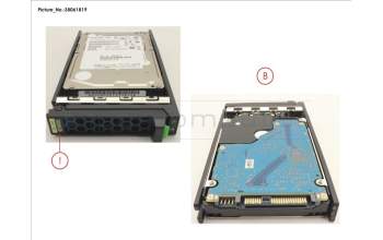 Fujitsu HD SAS 12G 300GB 15K HOT PL 2.5\" EP para Fujitsu Primergy RX4770 M6
