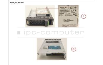 Fujitsu HD SAS 12G 600GB 10K 512N HOT PL 3.5\" EP para Fujitsu Primergy RX2520 M5