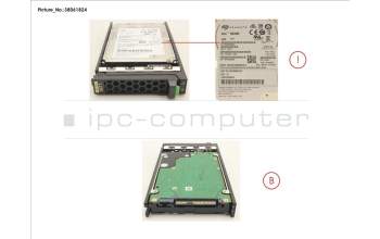 Fujitsu HD SAS 12G 1.2TB 10K 512N HOT PL 2.5\" EP para Fujitsu Primergy RX2520 M5