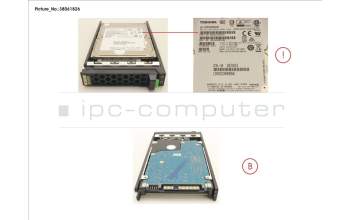 Fujitsu HD SAS 12G 600GB 10K 512N HOT PL 2.5\" EP para Fujitsu Primergy RX2520 M5