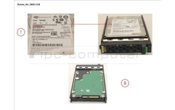 Fujitsu HD SAS 12G 1.2TB 10K 512E HOT PL 2.5\' EP para Fujitsu Primergy CX2550 M6