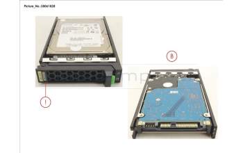 Fujitsu HD SAS 12G 900GB 10K 512E HOT PL 2.5\" EP para Fujitsu Primergy RX2520 M5