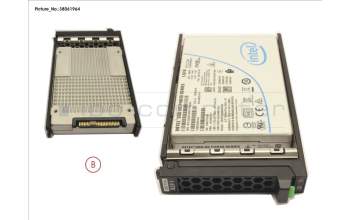 Fujitsu SSD PCIE3 1.6TB MIXED-USE 2.5\" H-P EP para Fujitsu Primergy CX2560 M5