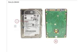 Fujitsu HD SATA 6G 2TB 7.2K 512N HOT PL 2.5\" BC para Fujitsu Primergy GX2460 M1