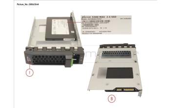 Fujitsu S26361-F5775-L192 SSD SATA 6G 1.92TB MU SFF IN LFF SLIM