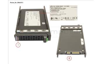 Fujitsu SSD SATA 6G 1.92TB MU SFF SLIM para Fujitsu Primergy CX2550 M6